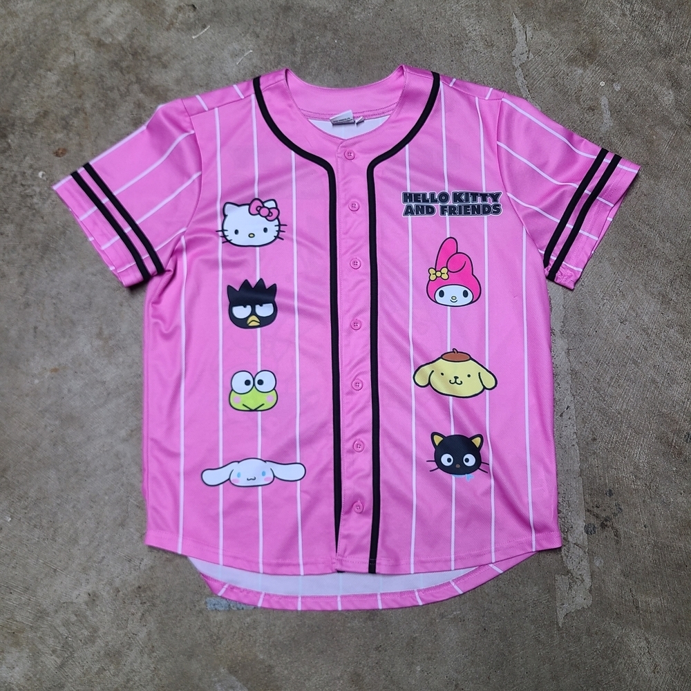 Hello Kitty and Friends Pink Baseball Jersey